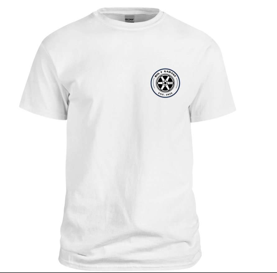 Big Foot's Garage White Tee