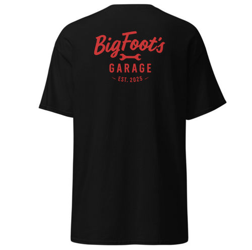 Big Foot's Garage Black Tee